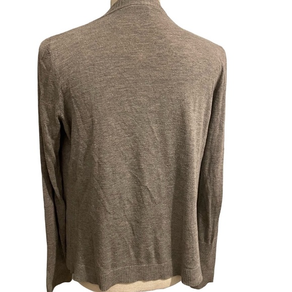Ann Taylor Gray Open Shawl Cardigan - Picture 3 of 6